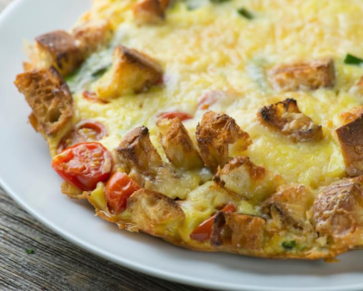 Toasty Cheddar and Vegetable Oven Frittata