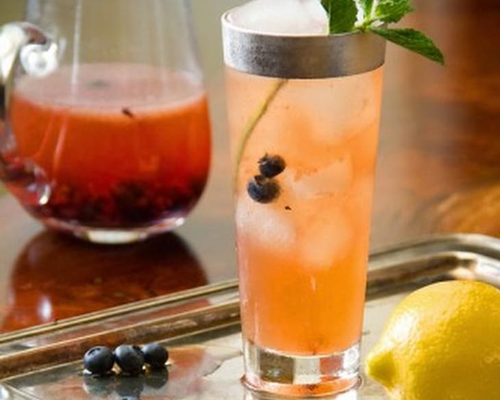 Tea Time Blueberry Bourbon Cocktail
