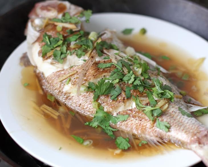 Malaysian Style Steamed Fish