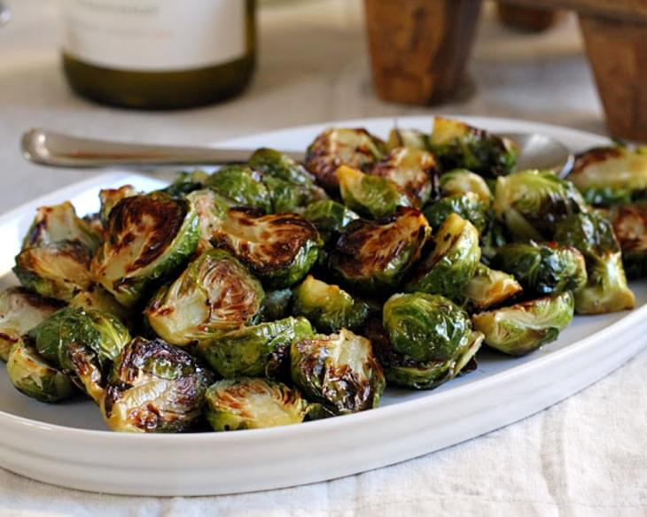 Roasted Brussels Sprouts with Honey-Balsamic Glaze