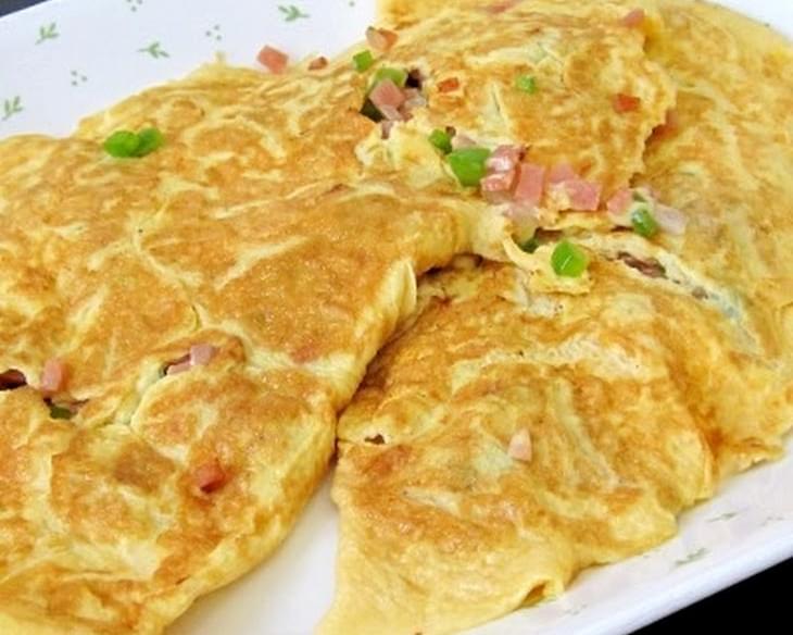 Bell Pepper Ham Cheesy Omelet (for Atkins Diet Phase 1)