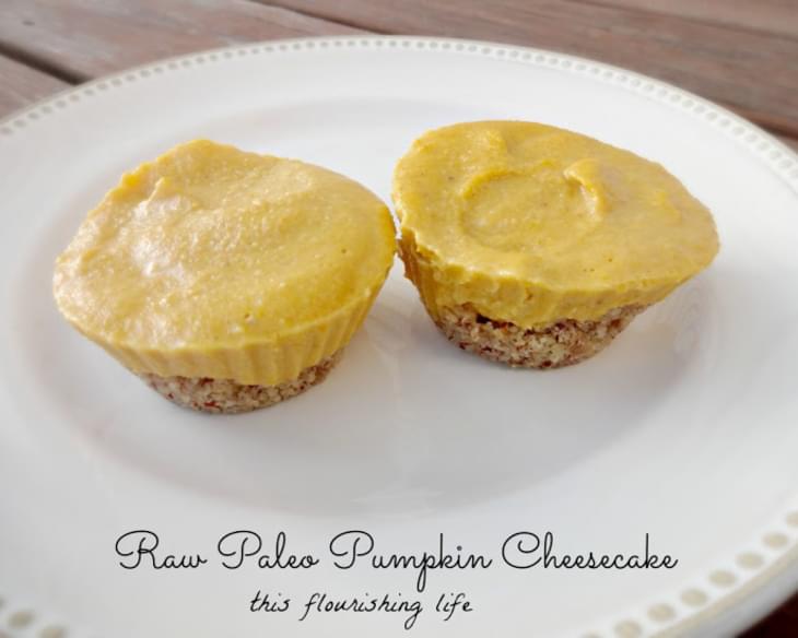 Raw Paleo Banana Pumpkin Cheesecake Muffins