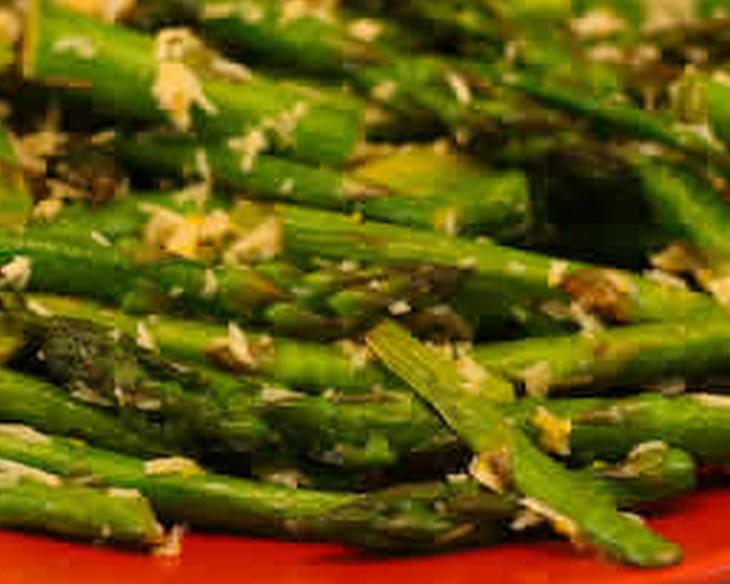 Grilled Asparagus with Double Lemon and Parmesan