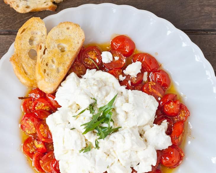 Roasted Tomatoes and Goat Cheese