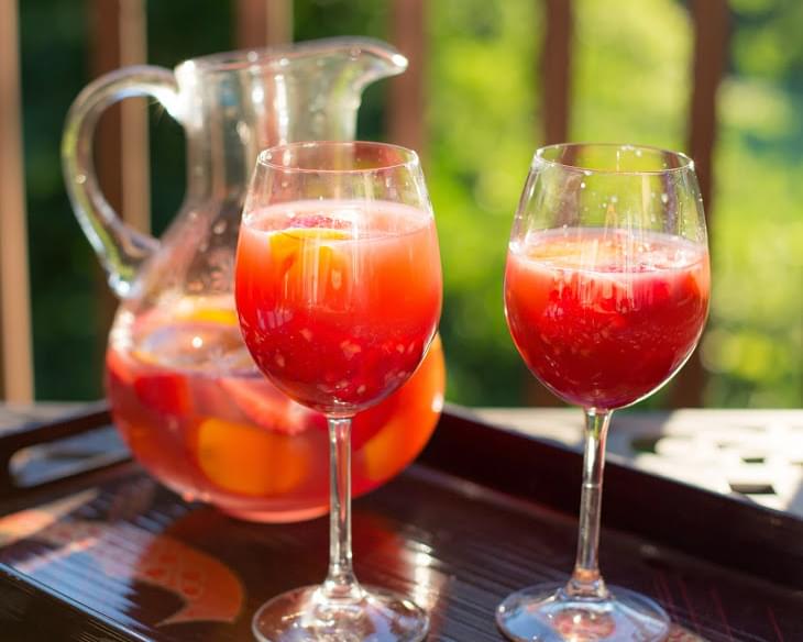 Rose Sangria with Summer Fruit