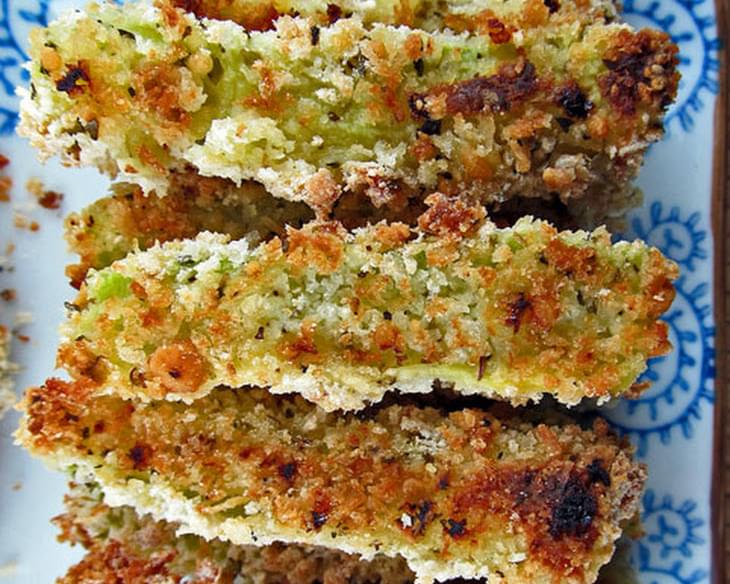 Baked Zucchini Fries with Onion Dipping Sauce