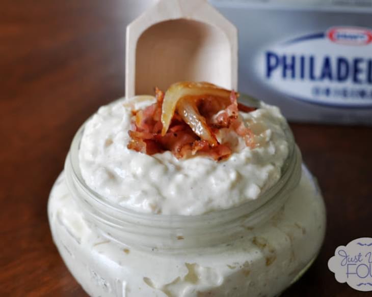 Bacon Caramelized Onion Dip with Philidelphia Cream Cheese