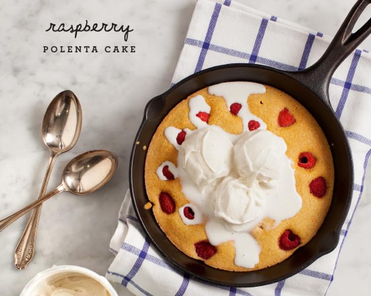 Raspberry Polenta Cake
