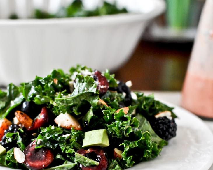 Triple Berry Kale Salad