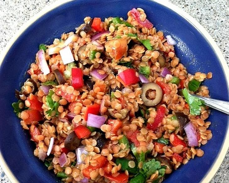 SPROUTED LENTIL SALAD