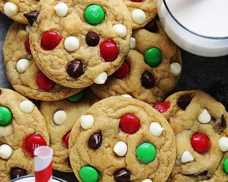 Santa's Cookies (Double Chocolate Chip M&M Cookies)