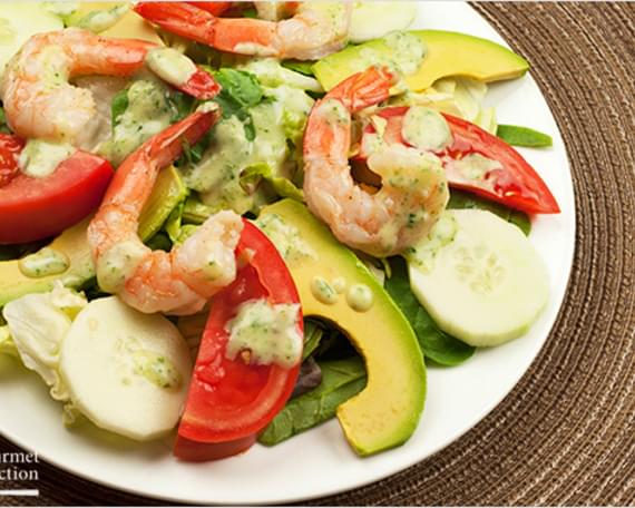 Shrimp and Avocado Salad with Creamy Tarragon Dressing