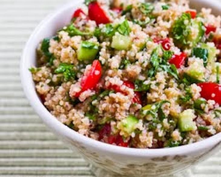 Quinoa Tabbouleh Salad with Parsley and Mint