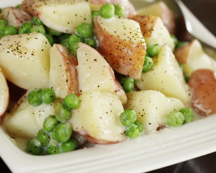 Creamy Potatoes & Peas