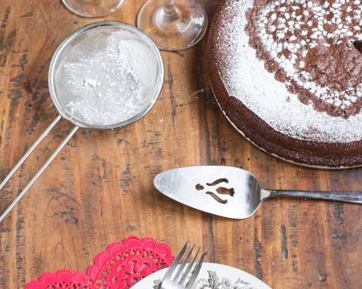 Valentines Day Flourless Chocolate Cake