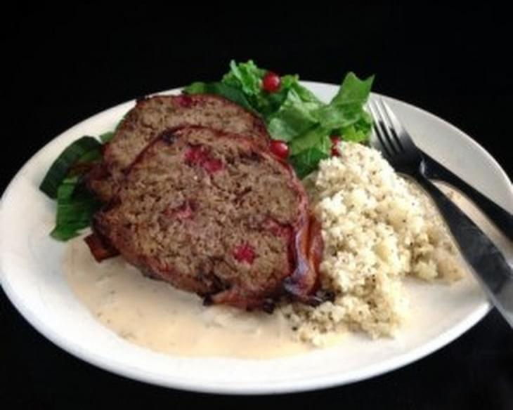 Bacon Wrapped Meatloaf With Reindeer And Red Currants