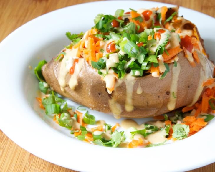 Thai-Style Loaded Baked Sweet Potatoes