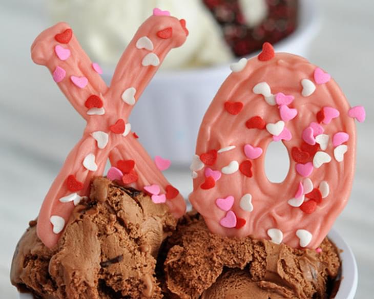 Chocolate X's and O's {Perfect Ice Cream Toppings!}