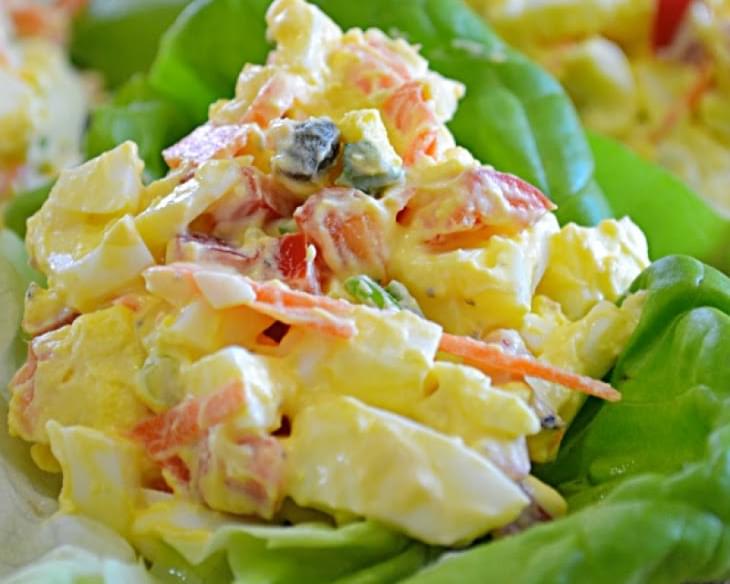 Light Egg Salad Wraps Recipe by Lady Behind the Curtain