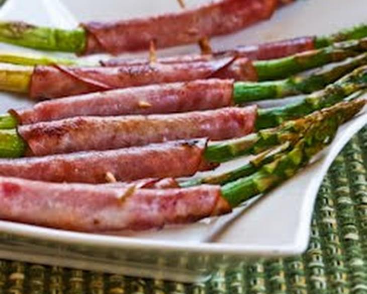 Roasted Asparagus Wrapped in Ham