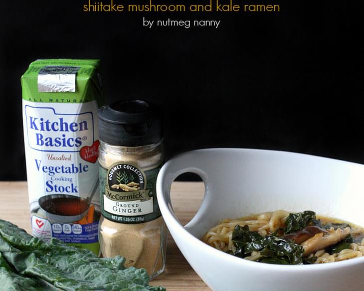 Shiitake Mushroom and Kale Ramen