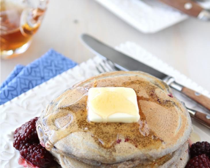 Whole Wheat Pancake Recipe with Ginger & Berries