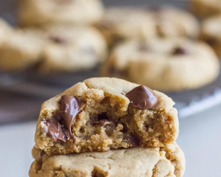 Peanut Butter Cookies With Peanut Butter Filled Chocolate Chips