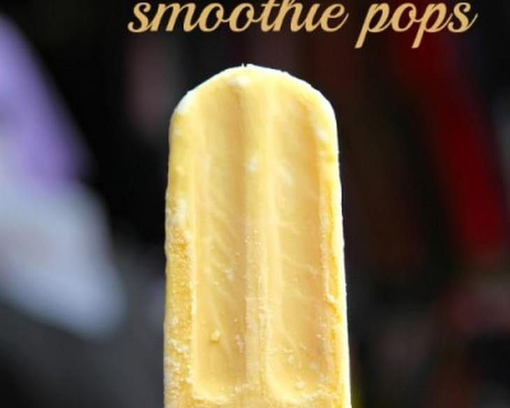 Orange Banana Smoothie Pops