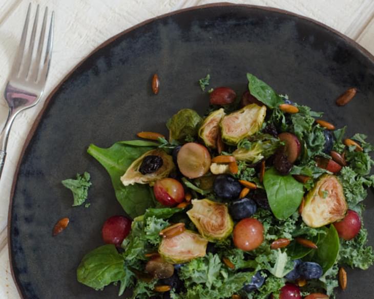 Kale Brussels Sprouts Salad