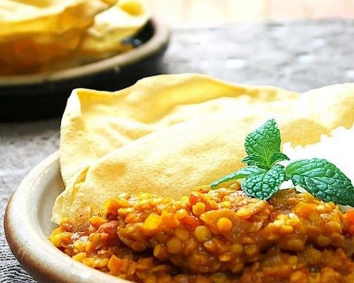 Red Lentil Dahl for a Rainy Day