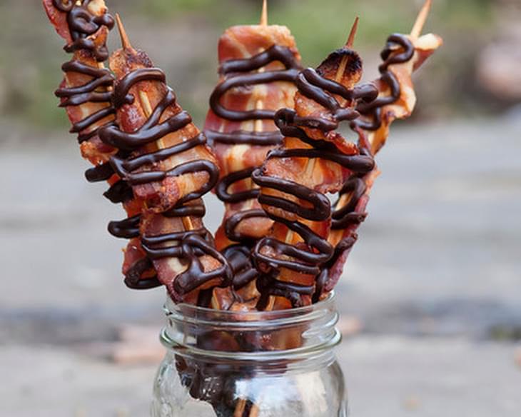 Maple Chocolate Bacon Skewers