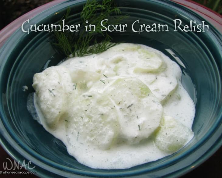 Cucumber in Sour Cream Relish