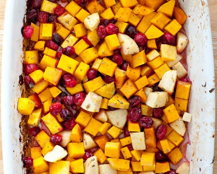 Butternut Squash, Cranberry and Apple Bake