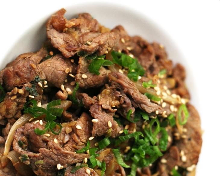 Bulgogi Recipe - Korean Barbecue Beef 불고기