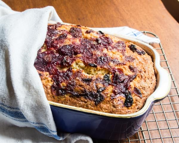 Spiced Cranberry Sauce Buckle