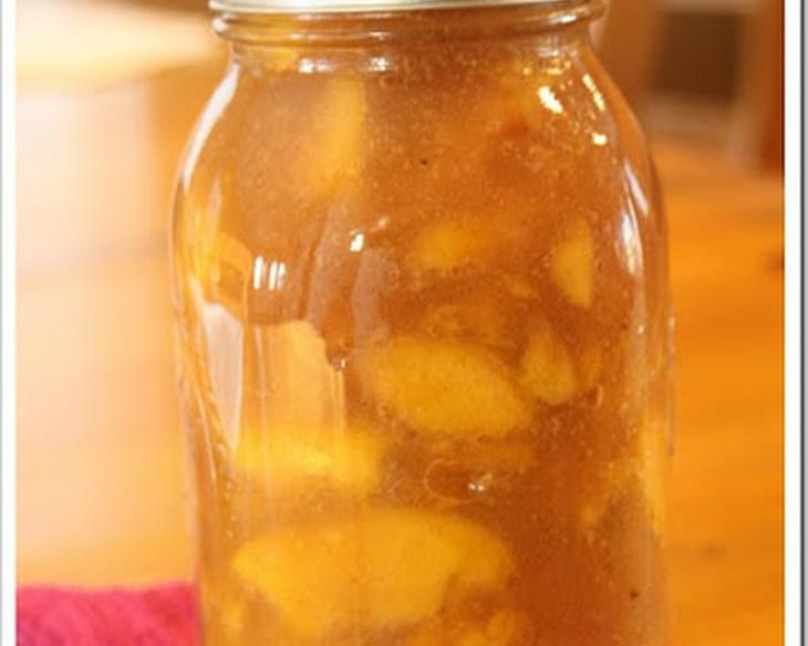 Homemade Canned Peach Pie Filling