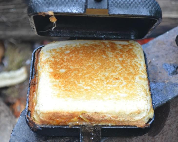 Pie Iron Grilled Cheese Sandwich