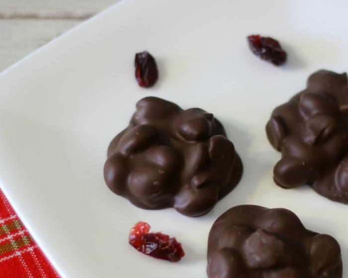 Chocolate Cranberry Nut Candy #SundaySupper