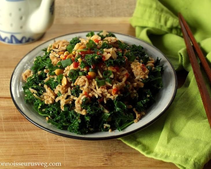 Peanut Butter and Kale Fried Rice