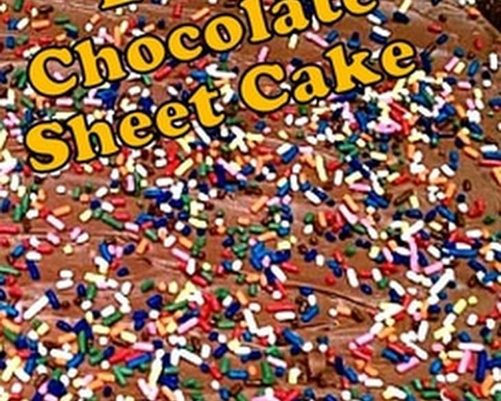 Super Moist Chocolate Sheet Cake