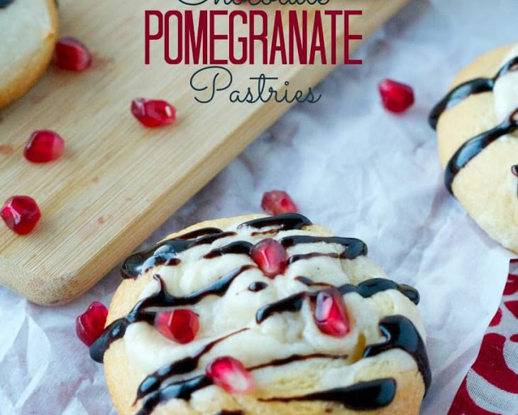Chocolate Pomegranate Pastries