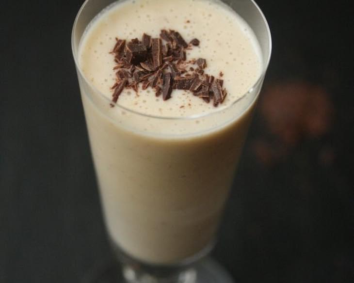 Healthy Peanut Butter Banana Smoothie with Cacao Nibs