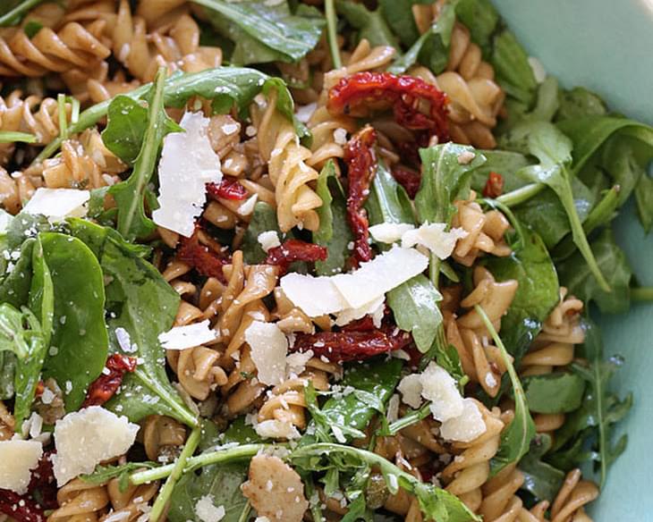 Summer Pasta Salad with Baby Greens