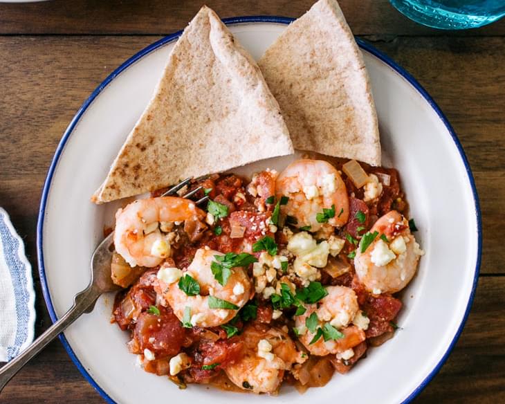 Baked Shrimp with Tomatoes and Feta