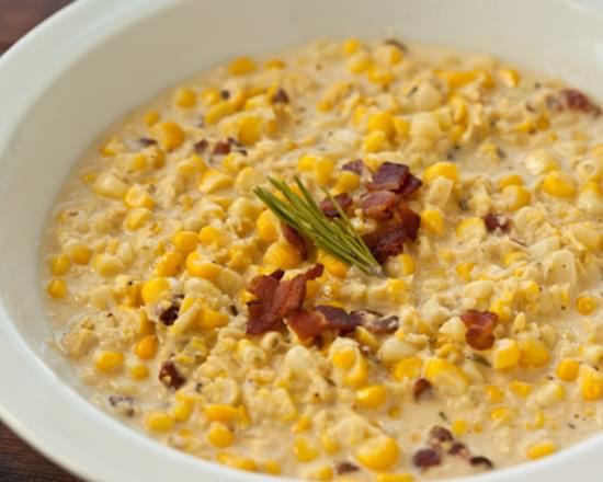 Creamed Corn with Bacon and Rosemary