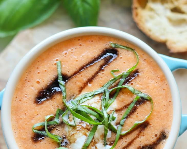 Caprese Tomato Soup