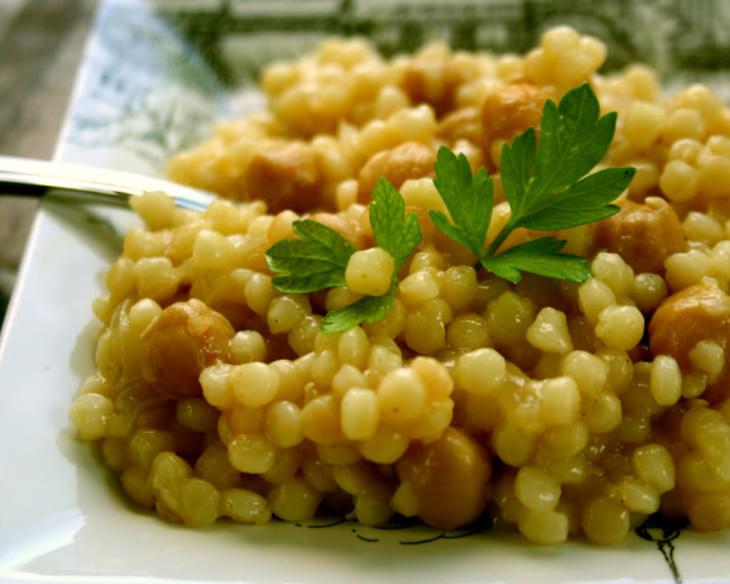 Israeli Couscous Chickpea Risotto
