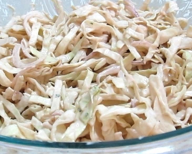 Coleslaw with Tarragon Balsamic Mayonnaise (for Atkins Diet Phase 1)