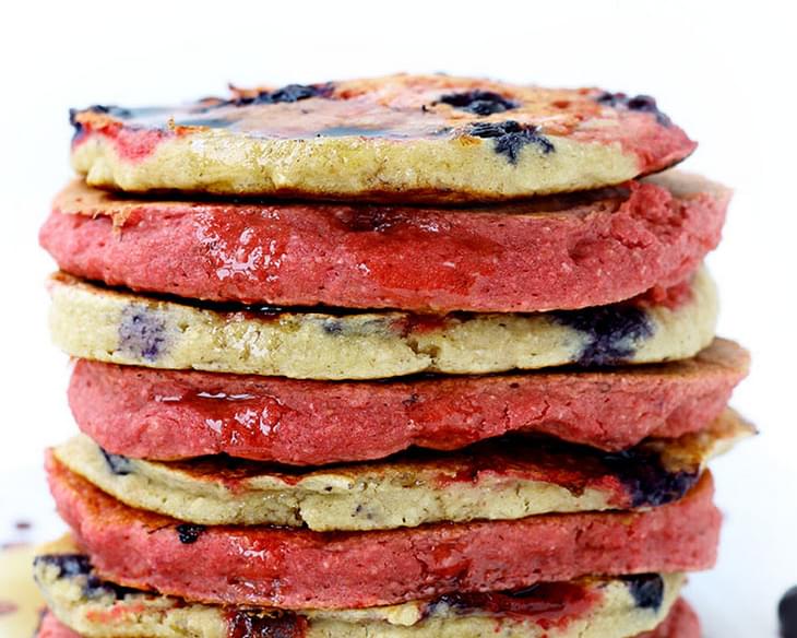 Red White & Blueberry Pancakes