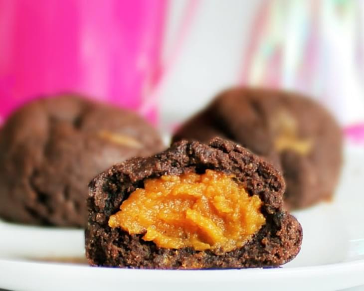 Chocolate Cookies... filled with Pumpkin Pie!